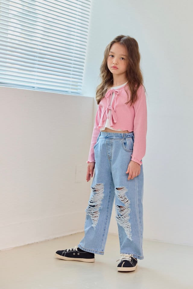 Dore Dore - Korean Children Fashion - #fashionkids - Lea Vintage Denim Pants - 7