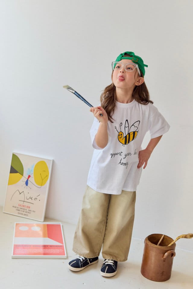 Dore Dore - Korean Children Fashion - #fashionkids - Cation Beige Wide Pants - 6