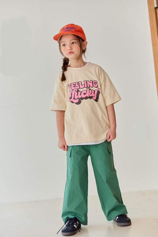 Dore Dore - Korean Children Fashion - #kidsshorts - Round Short Sleeve Slit Tee - 9