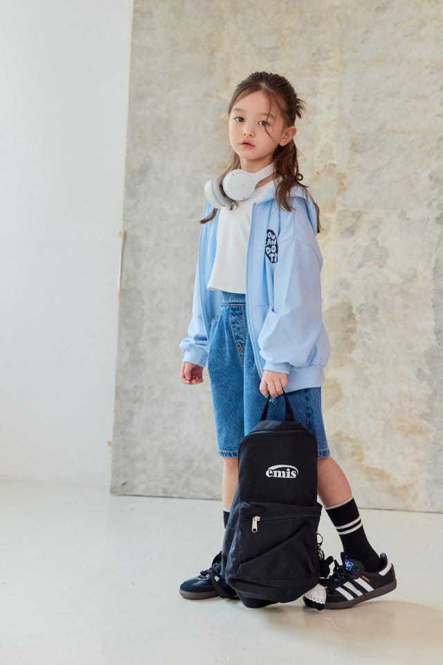 Dore Dore - Korean Children Fashion - #kidsshorts - Dore Embroidery Crop Sleeveless Tee - 8