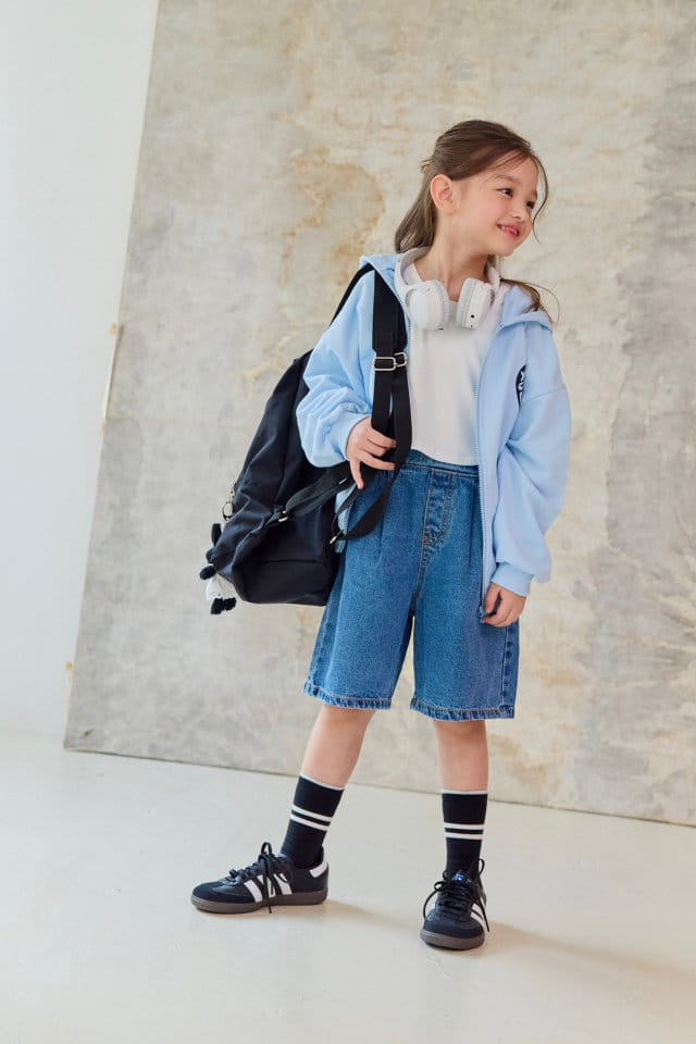 Dore Dore - Korean Children Fashion - #kidsshorts - Mini Juri Heart Hoody Zip Up - 6