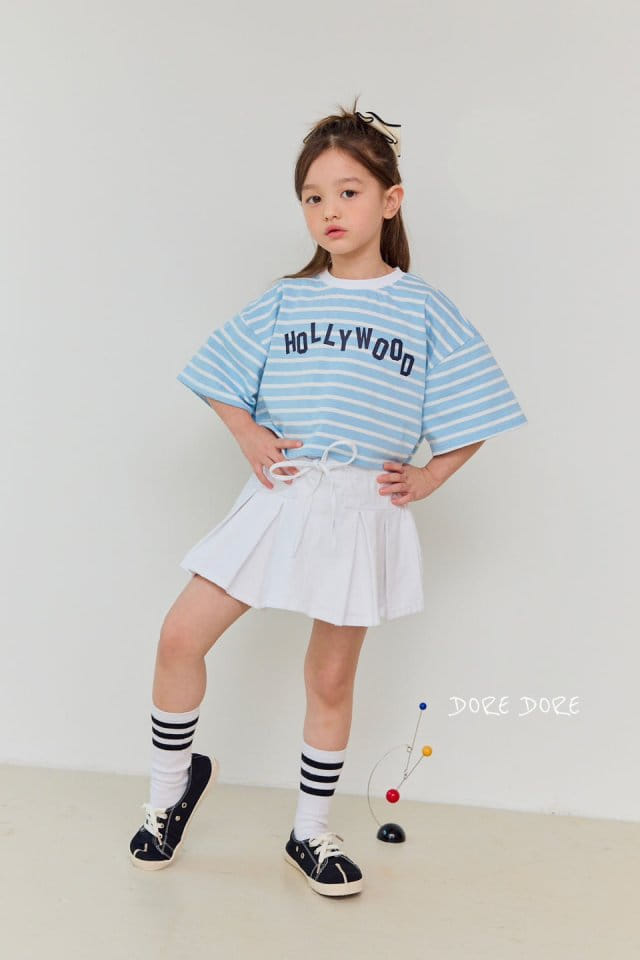 Dore Dore - Korean Children Fashion - #kidsshorts - Hollywood Crop Tee