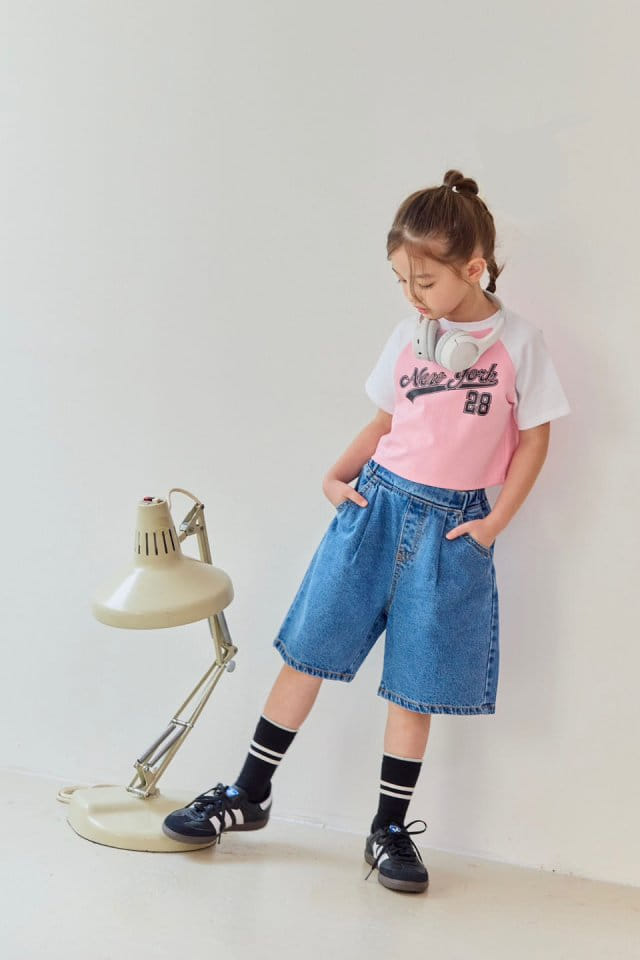 Dore Dore - Korean Children Fashion - #kidsshorts - New York Raglan Crop Tee - 9