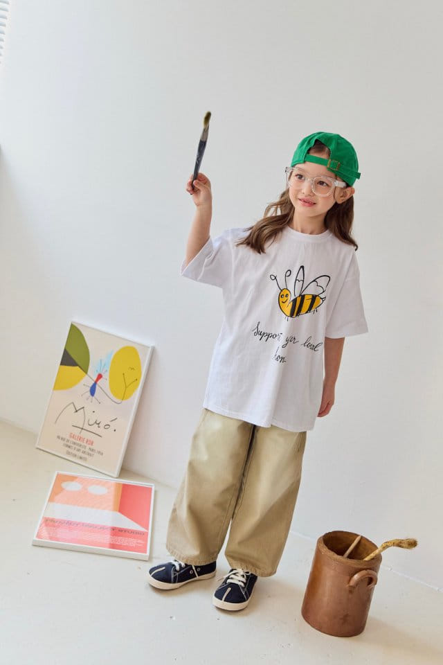 Dore Dore - Korean Children Fashion - #kidsshorts - Cation Beige Wide Pants - 7