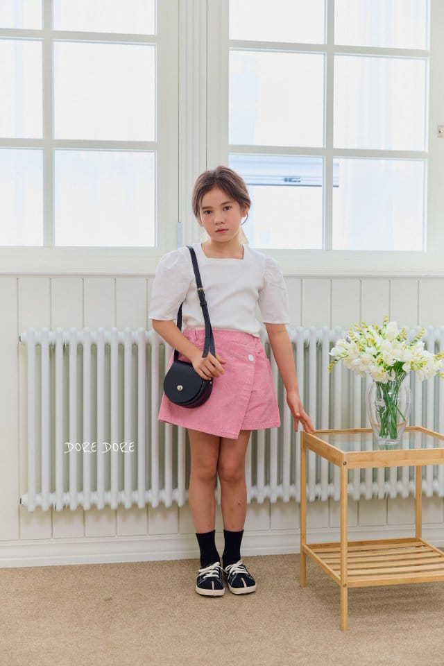 Dore Dore - Korean Children Fashion - #kidsstore - Mix Shirring Tee - 11
