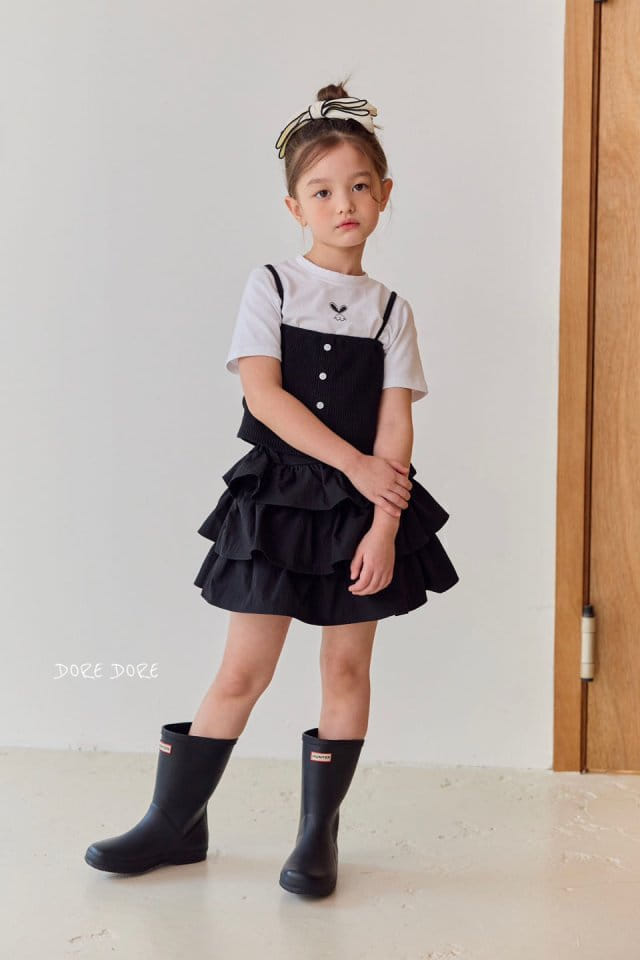 Dore Dore - Korean Children Fashion - #kidsstore - Button Bustier