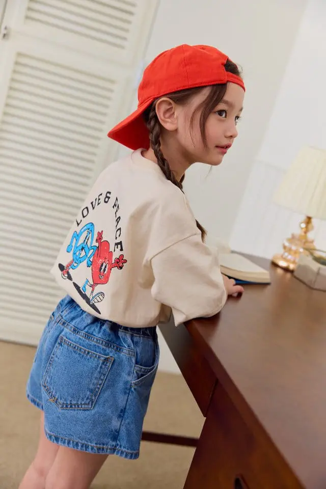 Dore Dore - Korean Children Fashion - #kidzfashiontrend - Love Peace Tee - 8