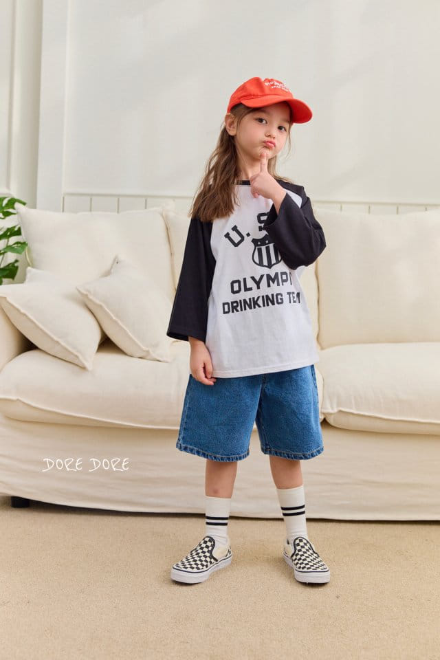 Dore Dore - Korean Children Fashion - #kidzfashiontrend - USA Long Raglan Tee - 3