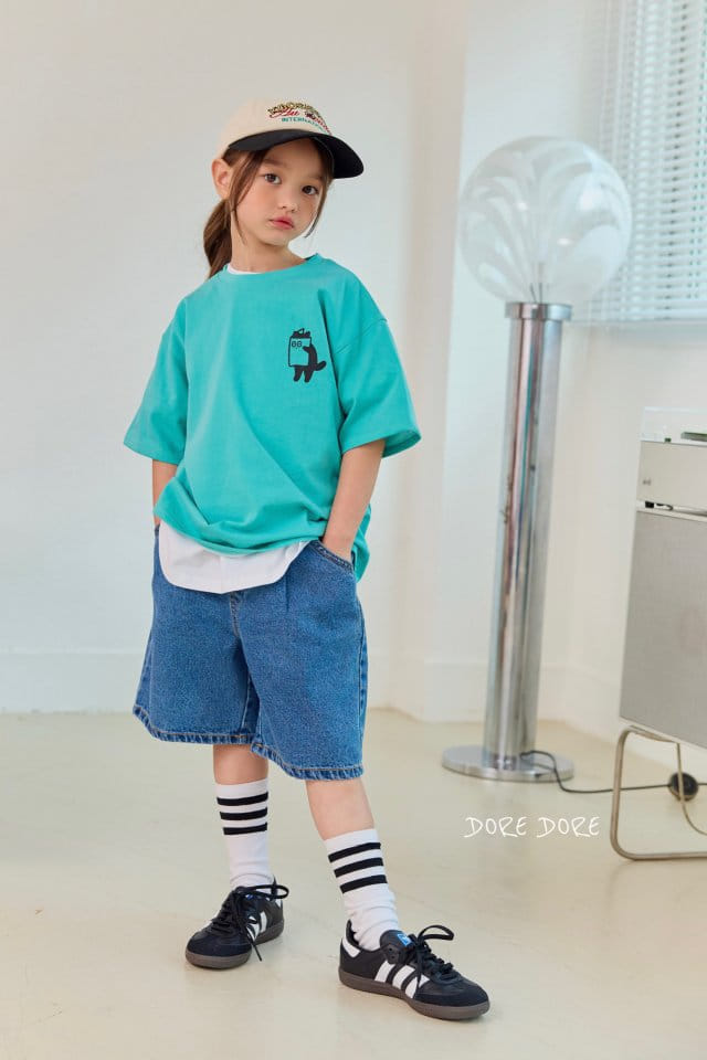 Dore Dore - Korean Children Fashion - #kidzfashiontrend - Cat Pigment Tee