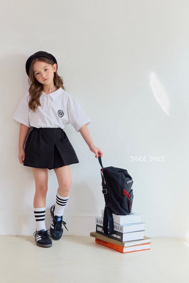 Dore Dore - Korean Children Fashion - #kidzfashiontrend - Embroidery PK Collar Tee - 10