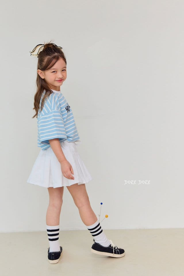Dore Dore - Korean Children Fashion - #kidzfashiontrend - Wrinkle Ivory Flare Skirt Pants - 2