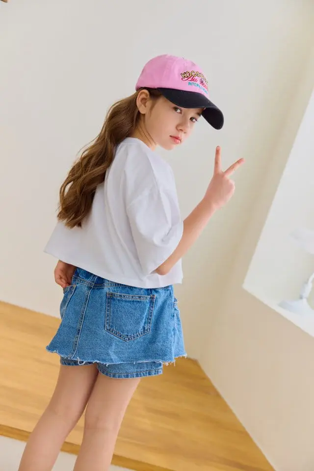 Dore Dore - Korean Children Fashion - #littlefashionista - Crack Heart Crop Tee - 6