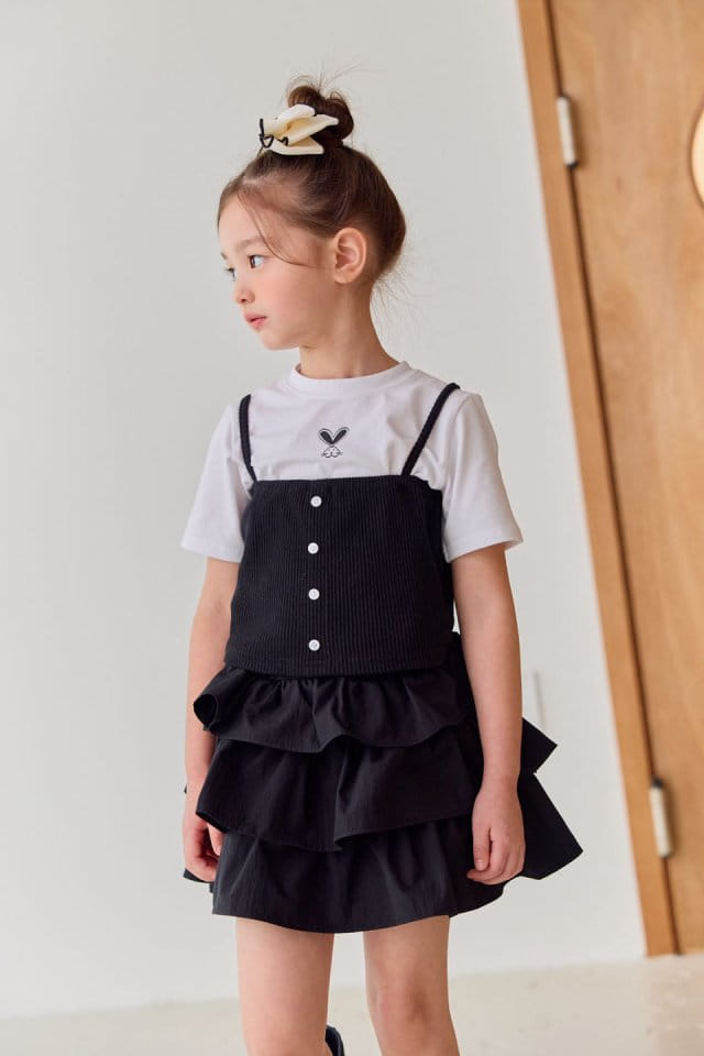 Dore Dore - Korean Children Fashion - #magicofchildhood - Button Bustier - 5