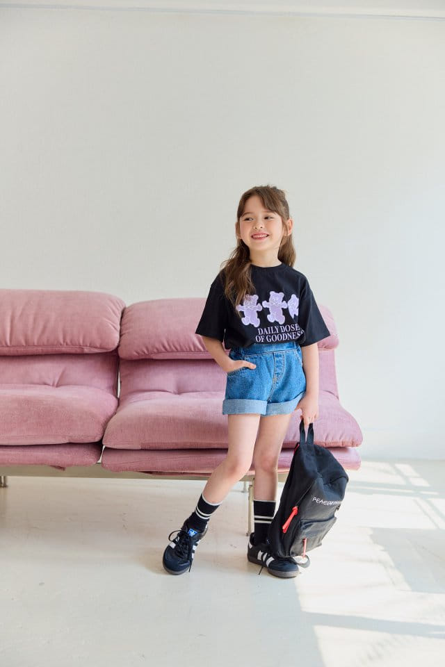 Dore Dore - Korean Children Fashion - #magicofchildhood - Three Bear Tee - 8