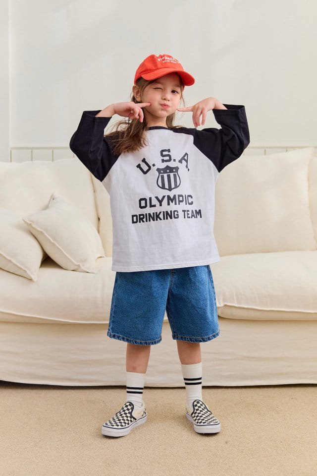 Dore Dore - Korean Children Fashion - #magicofchildhood - USA Long Raglan Tee - 6