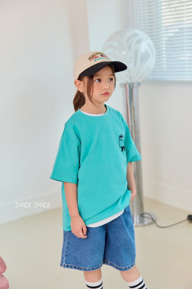 Dore Dore - Korean Children Fashion - #littlefashionista - Cat Pigment Tee - 4