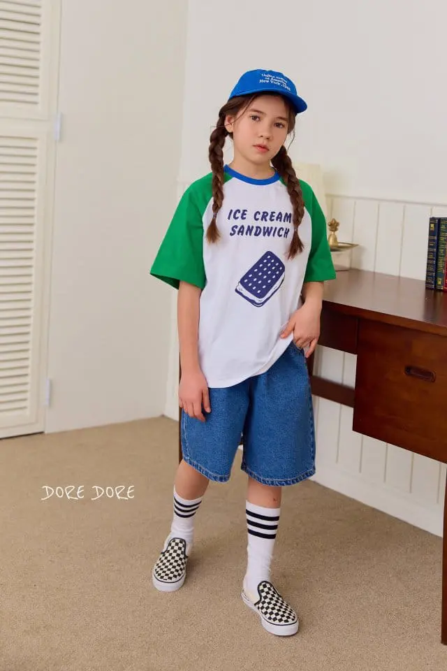 Dore Dore - Korean Children Fashion - #magicofchildhood - Ice Cream Raglan Tee