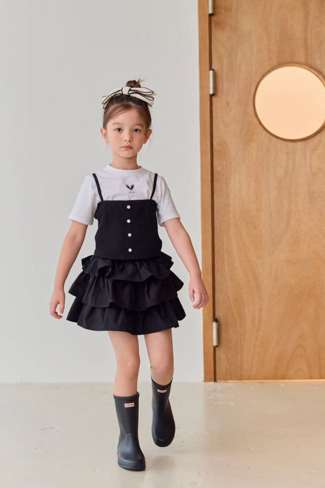 Dore Dore - Korean Children Fashion - #minifashionista - Button Bustier - 6