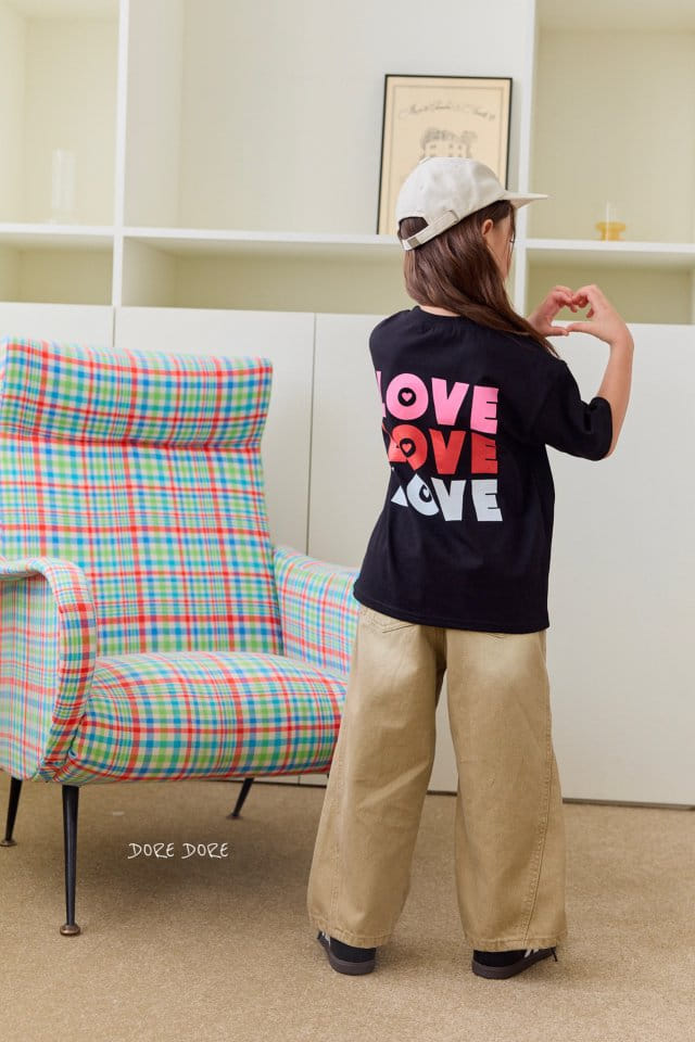 Dore Dore - Korean Children Fashion - #magicofchildhood - Love Love Tee - 4