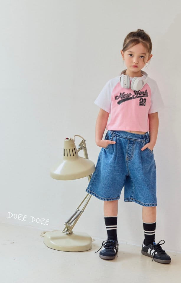 Dore Dore - Korean Children Fashion - #minifashionista - New York Raglan Crop Tee