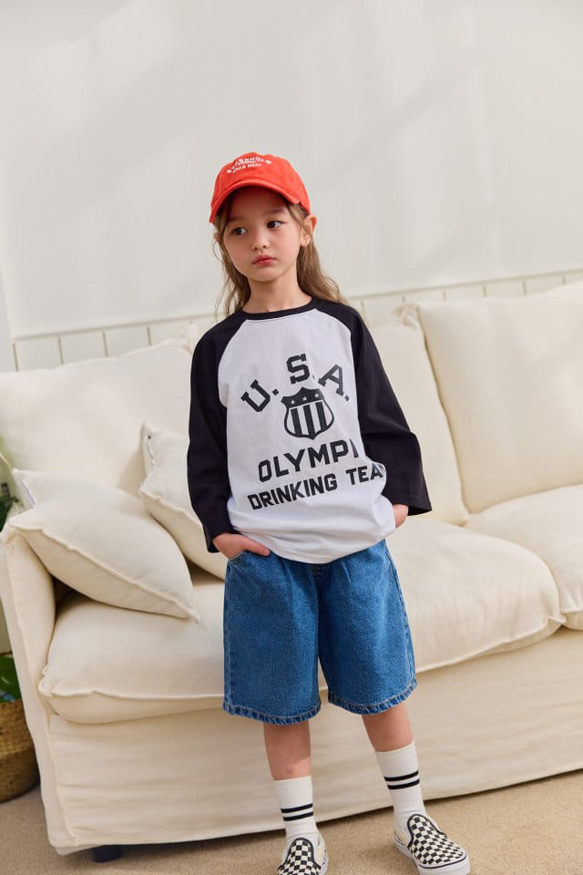 Dore Dore - Korean Children Fashion - #minifashionista - USA Long Raglan Tee - 7