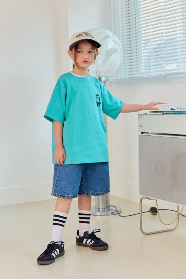 Dore Dore - Korean Children Fashion - #minifashionista - Cat Pigment Tee - 5