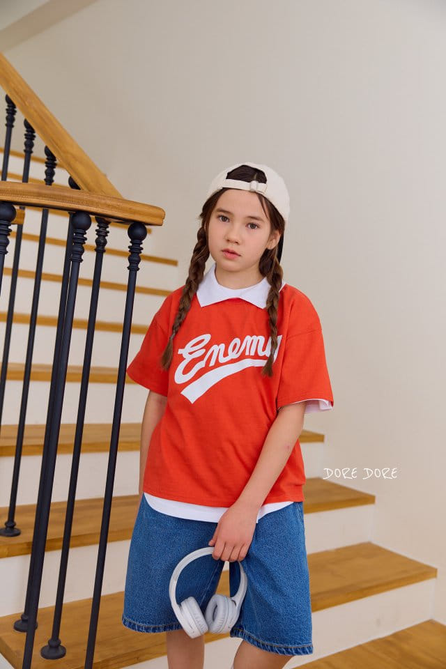 Dore Dore - Korean Children Fashion - #magicofchildhood - Enemy Collar Tee - 4