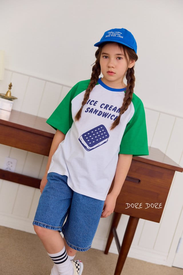 Dore Dore - Korean Children Fashion - #minifashionista - Ice Cream Raglan Tee - 2
