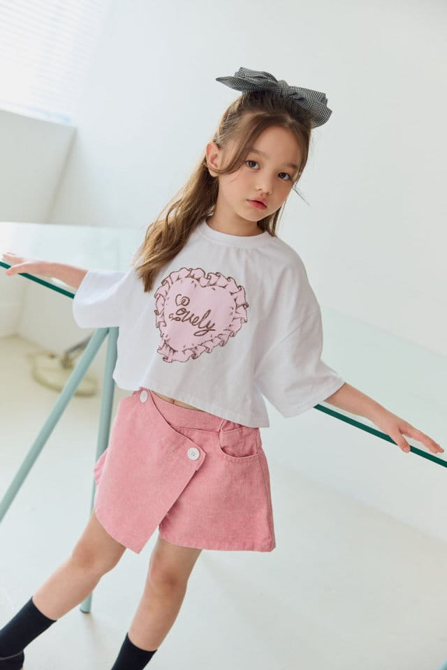 Dore Dore - Korean Children Fashion - #minifashionista - Wrap Pink Skirt Shorts - 9