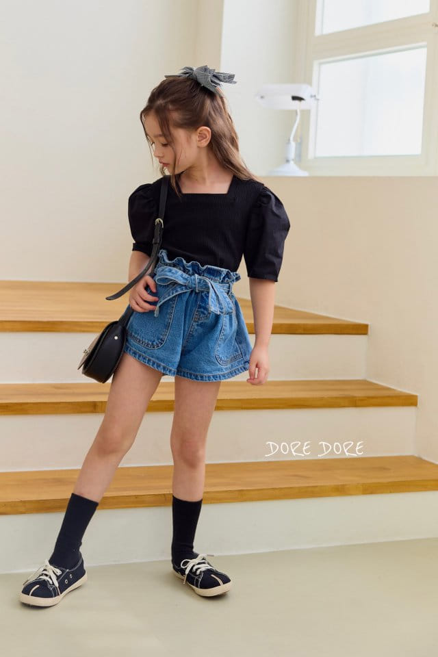Dore Dore - Korean Children Fashion - #prettylittlegirls - Mix Shirring Tee
