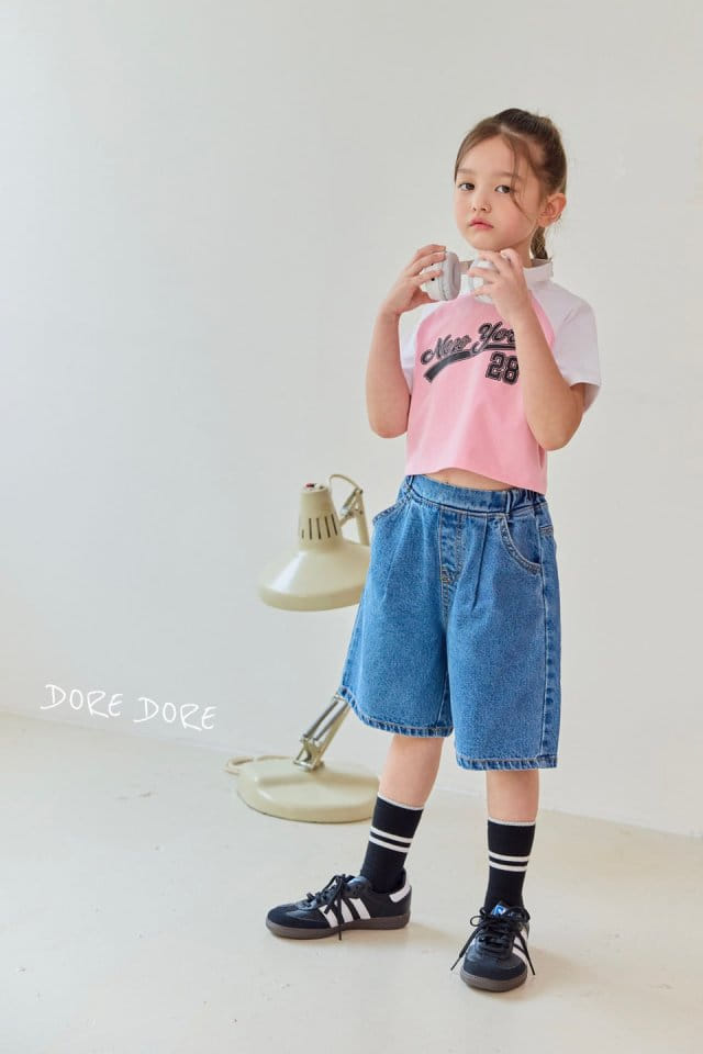 Dore Dore - Korean Children Fashion - #prettylittlegirls - New York Raglan Crop Tee - 2