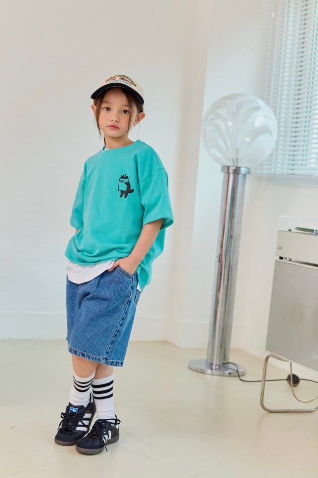 Dore Dore - Korean Children Fashion - #prettylittlegirls - Cat Pigment Tee - 6