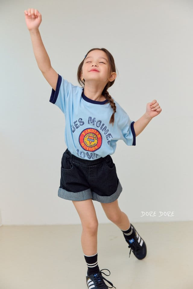 Dore Dore - Korean Children Fashion - #minifashionista - Rise Roll Up Shorts - 4