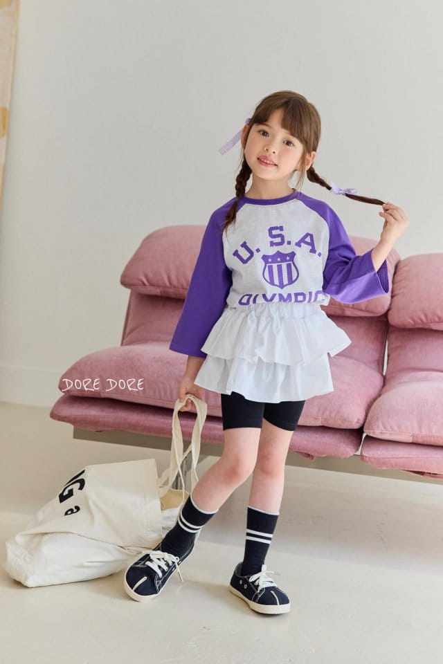 Dore Dore - Korean Children Fashion - #stylishchildhood - USA Long Raglan Tee - 11