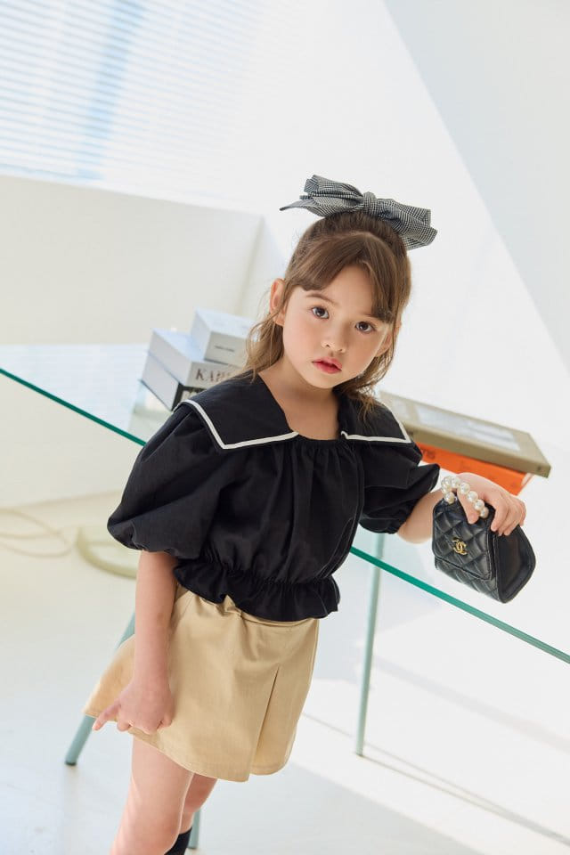 Dore Dore - Korean Children Fashion - #prettylittlegirls - Sailor Crop Blouse - 4