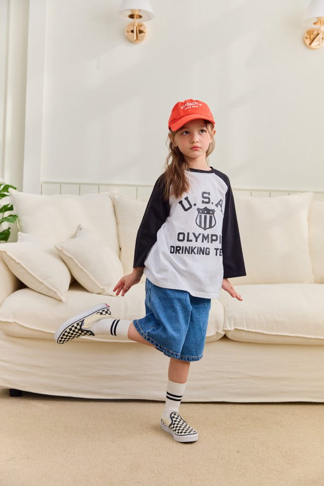 Dore Dore - Korean Children Fashion - #todddlerfashion - USA Long Raglan Tee - 9