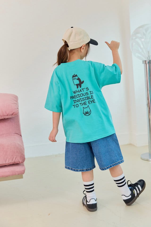 Dore Dore - Korean Children Fashion - #todddlerfashion - Cat Pigment Tee - 7