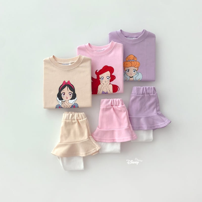 Dsaint - Korean Children Fashion - #designkidswear - Princess Skirt Leggings Top Bottom Set - 3