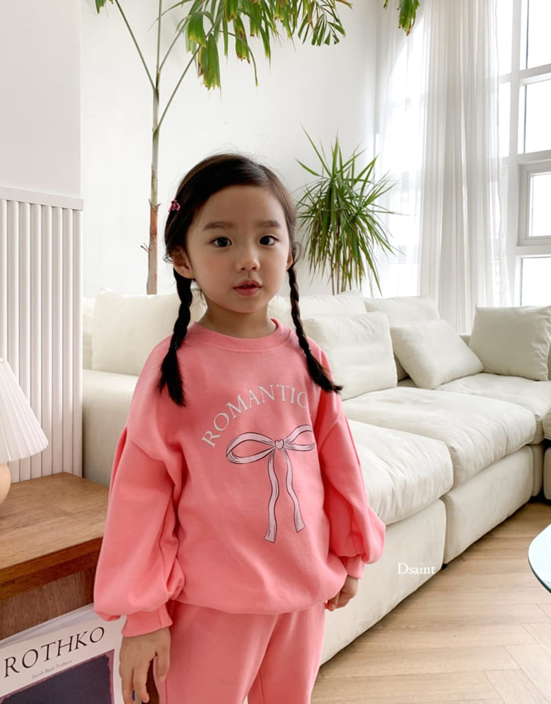 Dsaint - Korean Children Fashion - #magicofchildhood - Roman Ribbon Wide Top Bottom Set - 9