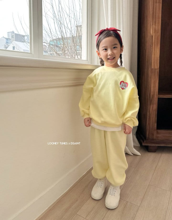 Dsaint - Korean Children Fashion - #prettylittlegirls - Heart Bugs Bunny Top Bottom Set - 10