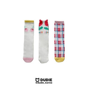 Dudie - Korean Children Fashion - #childofig - Check Flower 3 Type Set