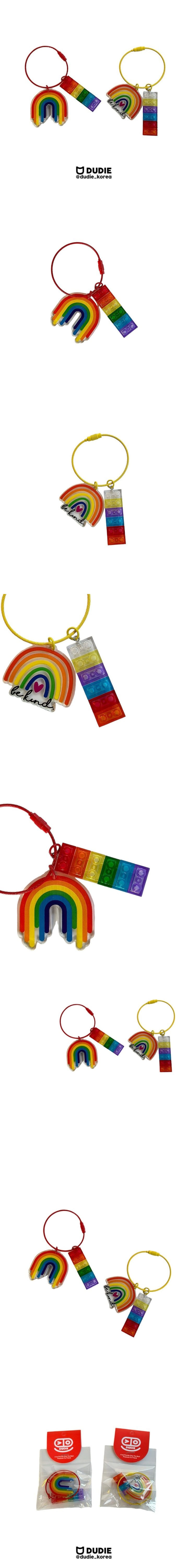 Dudie - Korean Children Fashion - #childofig - Rainbow Key Ring - 2