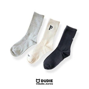 Dudie - Korean Children Fashion - #childrensboutique - P Logo 3 Type Set