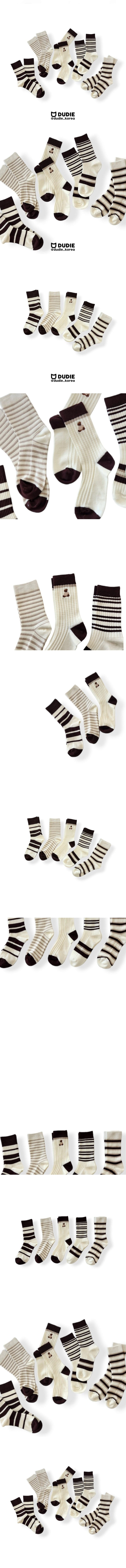 Dudie - Korean Children Fashion - #designkidswear - Choco Bear 5 Type Set - 2