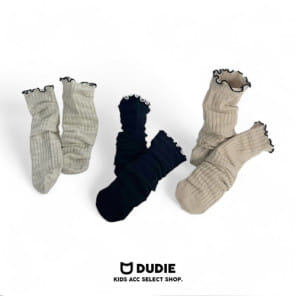 Dudie - Korean Children Fashion - #kidzfashiontrend - Shirring Half Socks