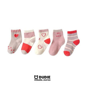 Dudie - Korean Children Fashion - #littlefashionista - Ping Heart 5 Type Set