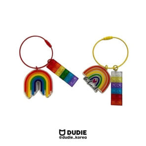 Dudie - Korean Children Fashion - #prettylittlegirls - Rainbow Key Ring