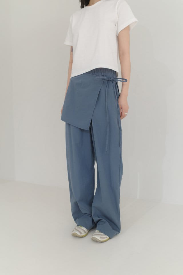 Enten - Korean Women Fashion - #shopsmall - Arc Wrap Pants - 7