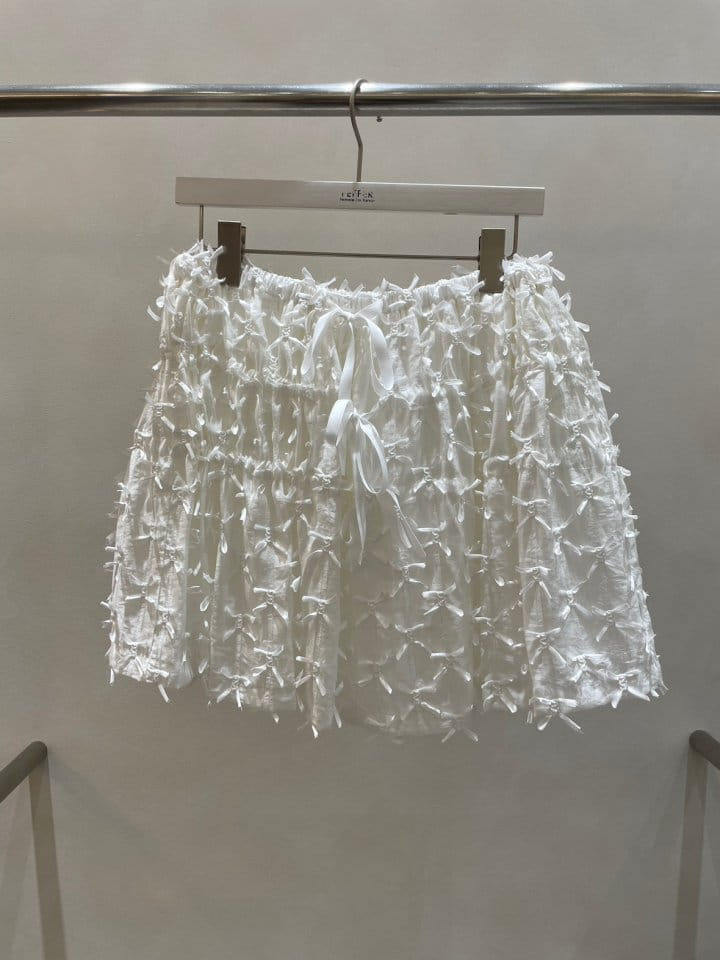 Feffer - Korean Women Fashion - #momslook - Ribbon Skirt - 3