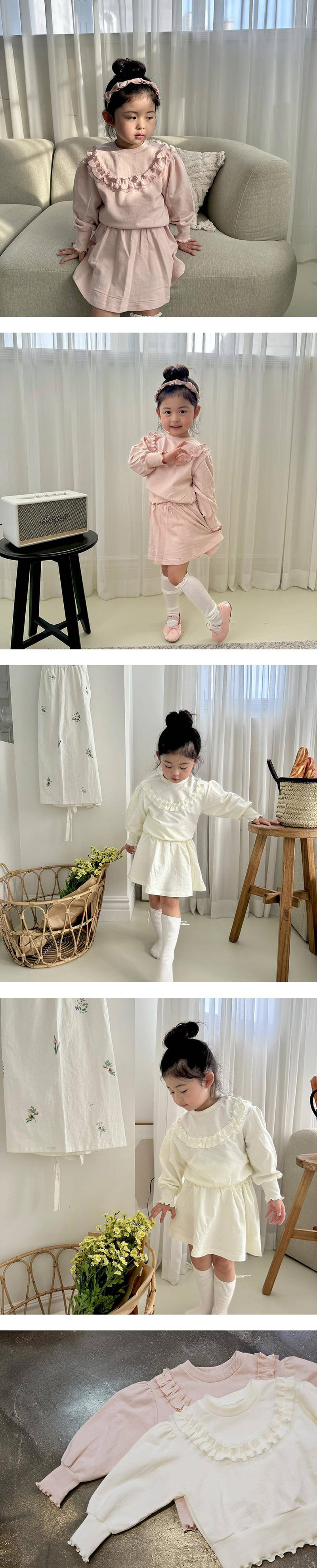 Flower J - Korean Children Fashion - #designkidswear - Blooming Top Bottom Set - 2